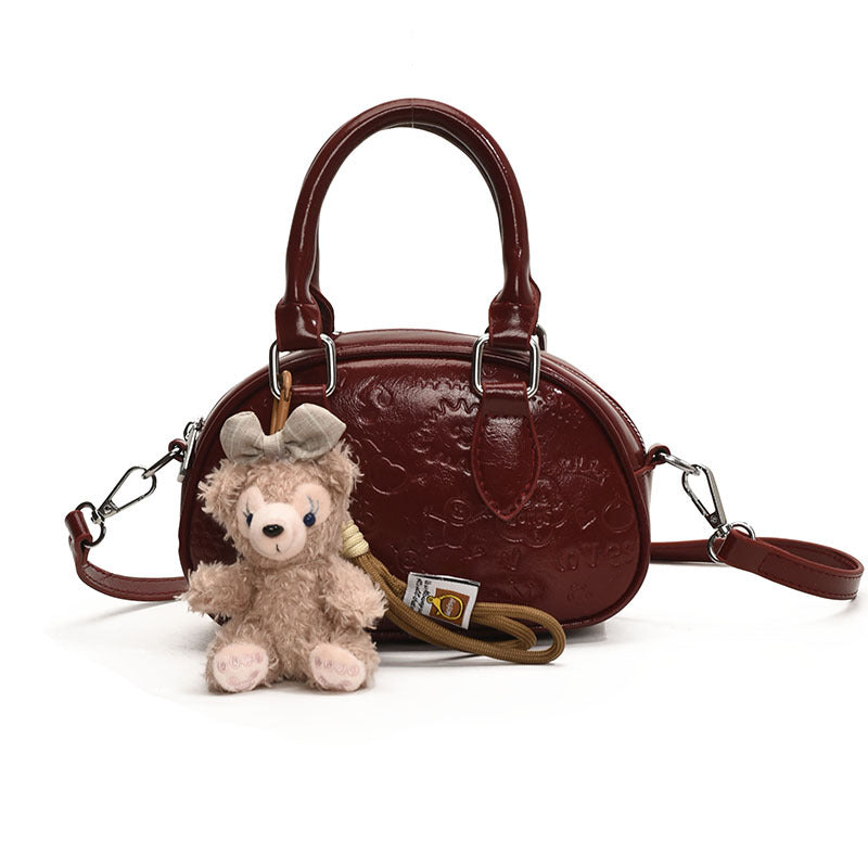 Women's Niche Western Style Fashion Bowling Advanced Women's Messenger Bag