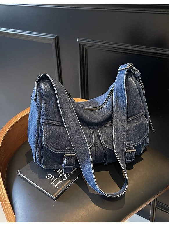 Cool Classy Slouchy Women's Denim Fashion Tote Bag