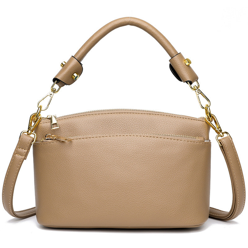 Women's Leather Fashion Top Layer Cowhide High Women's Shoulder Bag
