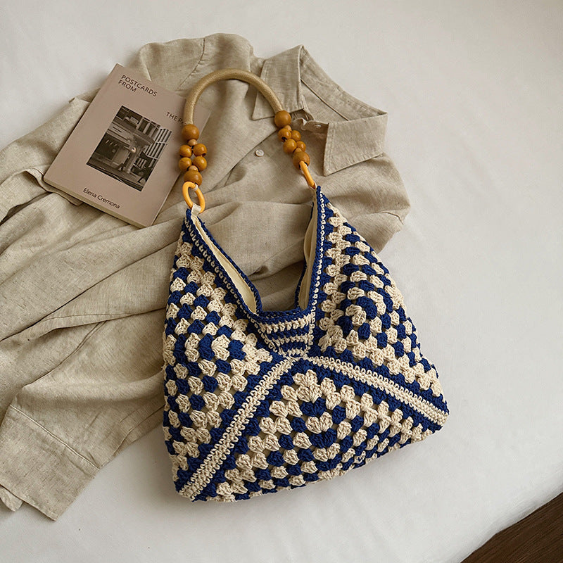 Large Capacity Woven Summer Fashion Straw Leisure Women's Shoulder Bag