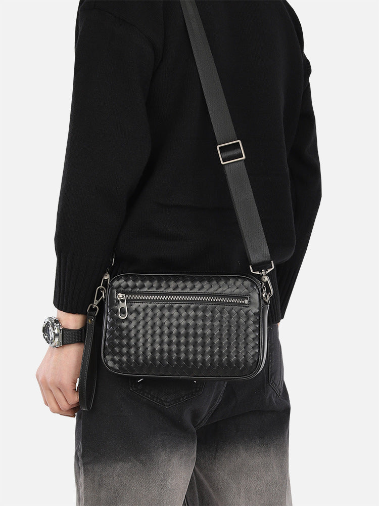 Popular Men's Stylish Fashion Woven Clutch Shoulder Bags