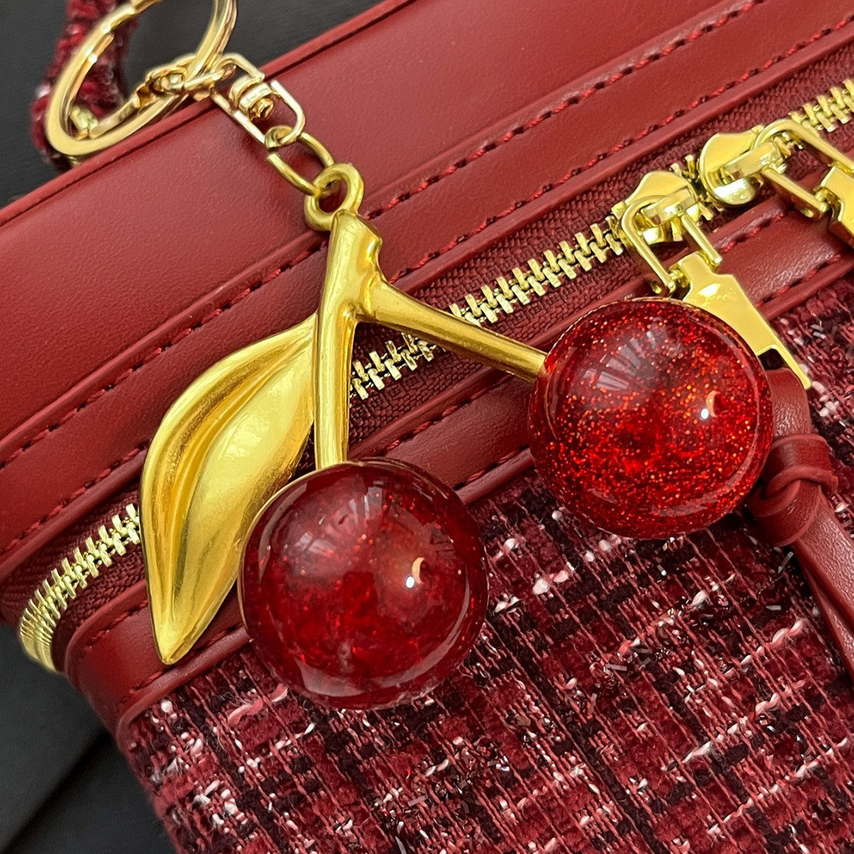 Women's Classic Style Box Fashion Tweed Knitted With Small Square Bags