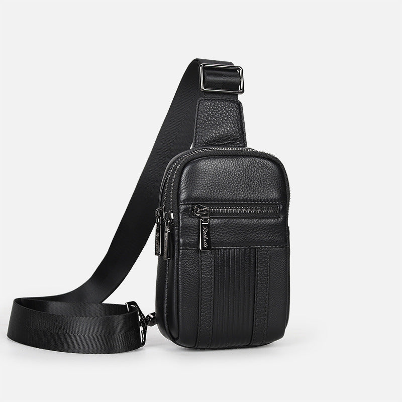 Men's Genuine Leather Personal Leisure High-grade Waterproof Shoulder Bags