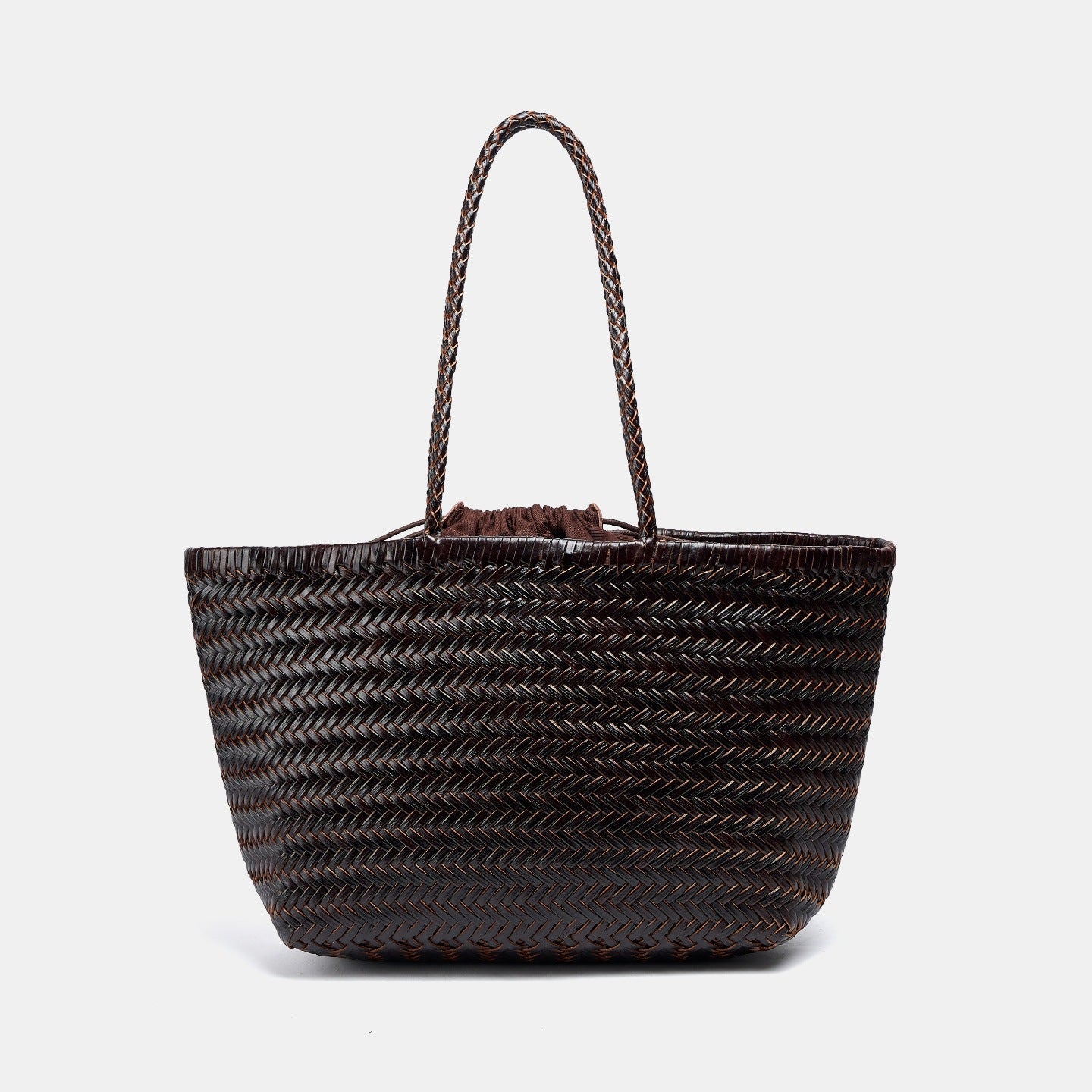 Women's Leather French Retro Vegetable Basket Large Women's Handbag