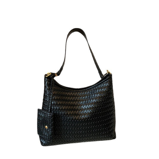 Fashion Simple Knitted Large Capacity Retro Underarm Women's Shoulder Bag