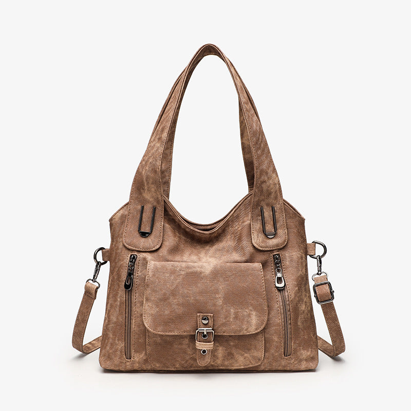 Women's Fashion Minimalist Large Capacity Portable Retro Women's Messenger Bag