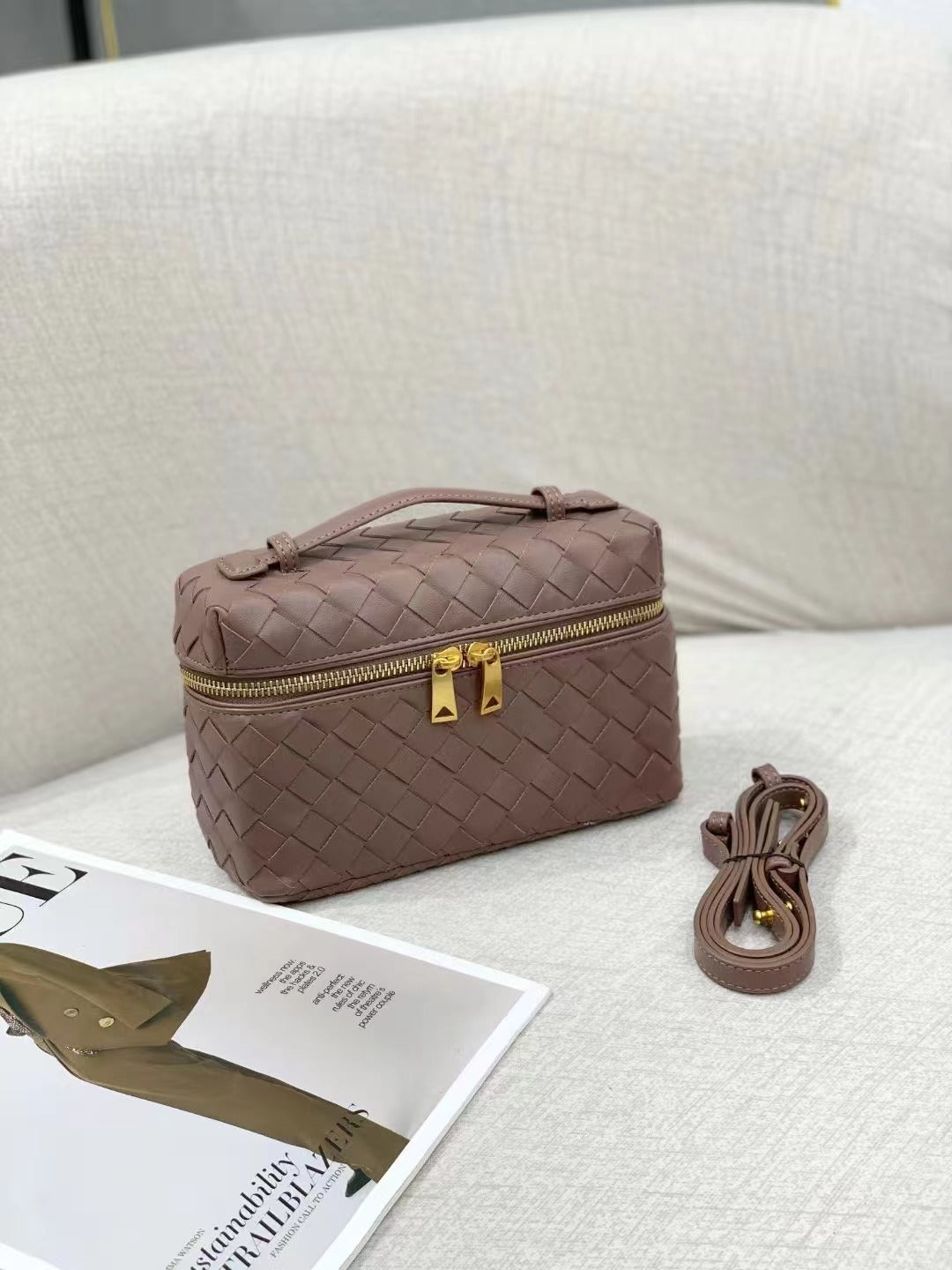 Women's Box Diamond Check Chain For Handbags