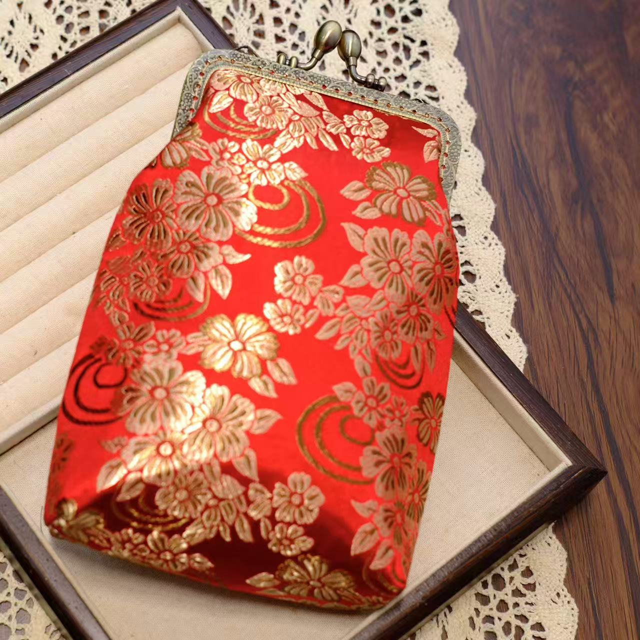 Retro Tassel Frame Handmade Ancient Style Female Purses