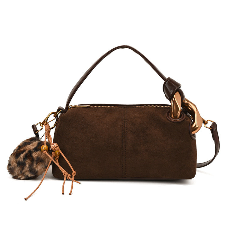 Women's Fashion Pillow High-grade Design Deerskin Veet Frosted Women's Messenger Bag