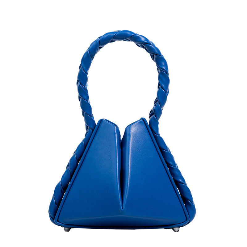 Women's Solid Color Daily Street Shaped Triangle Women's Shoulder Bag