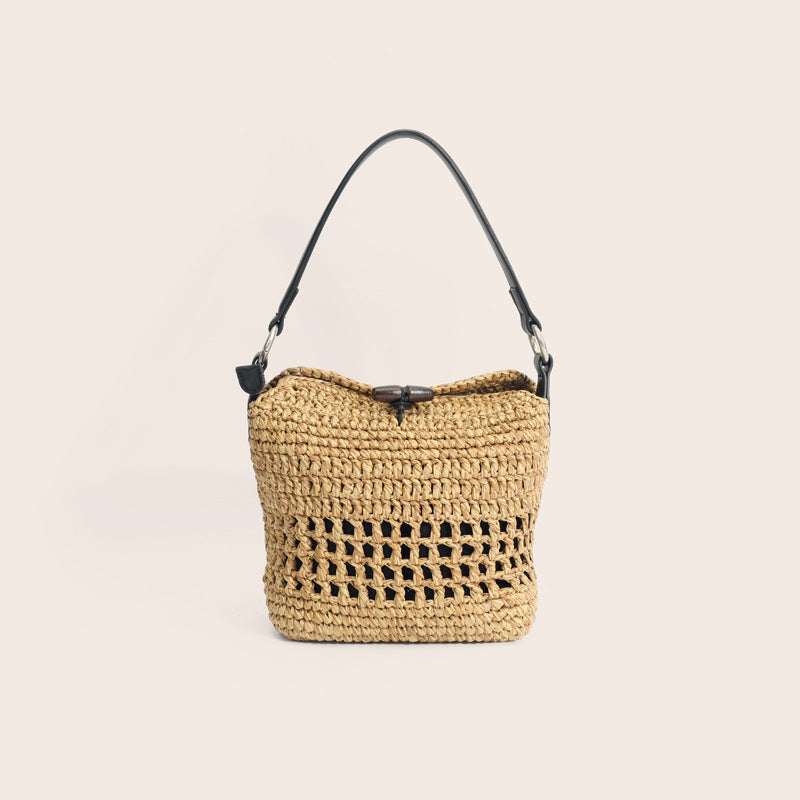 Women's Hand-woven Seaside Holiday Large Capacity Totes Commuting Tote Bag