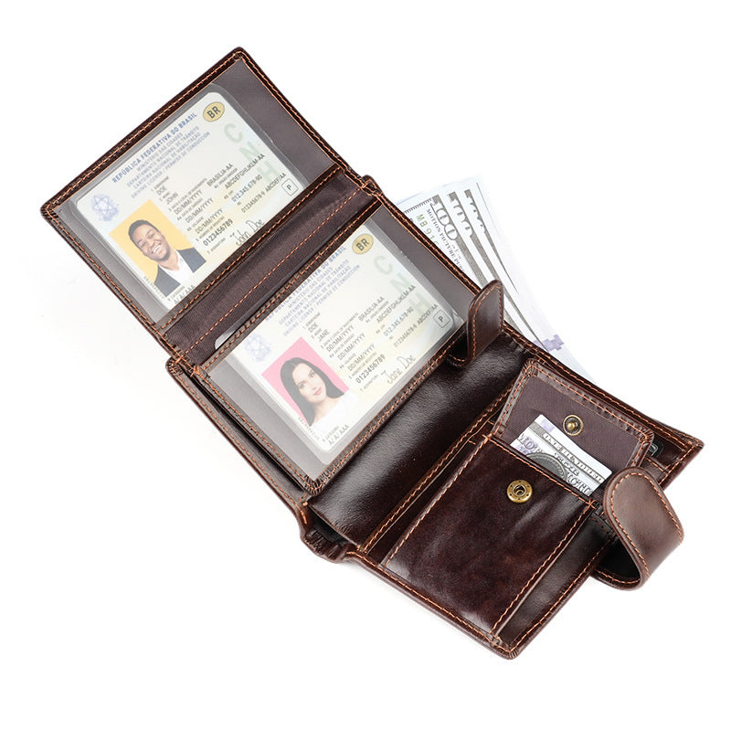 Men's Vintage High-grade Swiping Leisure Large Capacity Men's Wallet