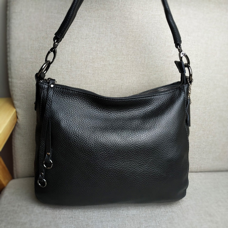 Women's Original Single Genuine Leather First Layer Cowhide Tail Goods Shoulder Bags