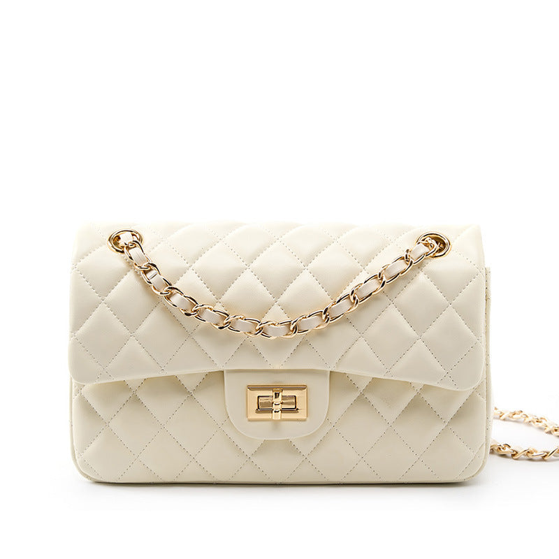 Women's First Layer Cowhide Chain Classic Style Fashion Bags