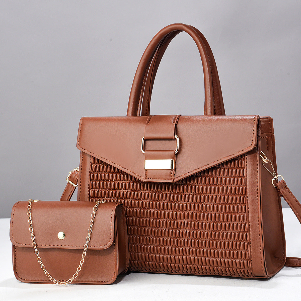 Design Light Luxury Exquisite High-grade Two-piece Large Handbags