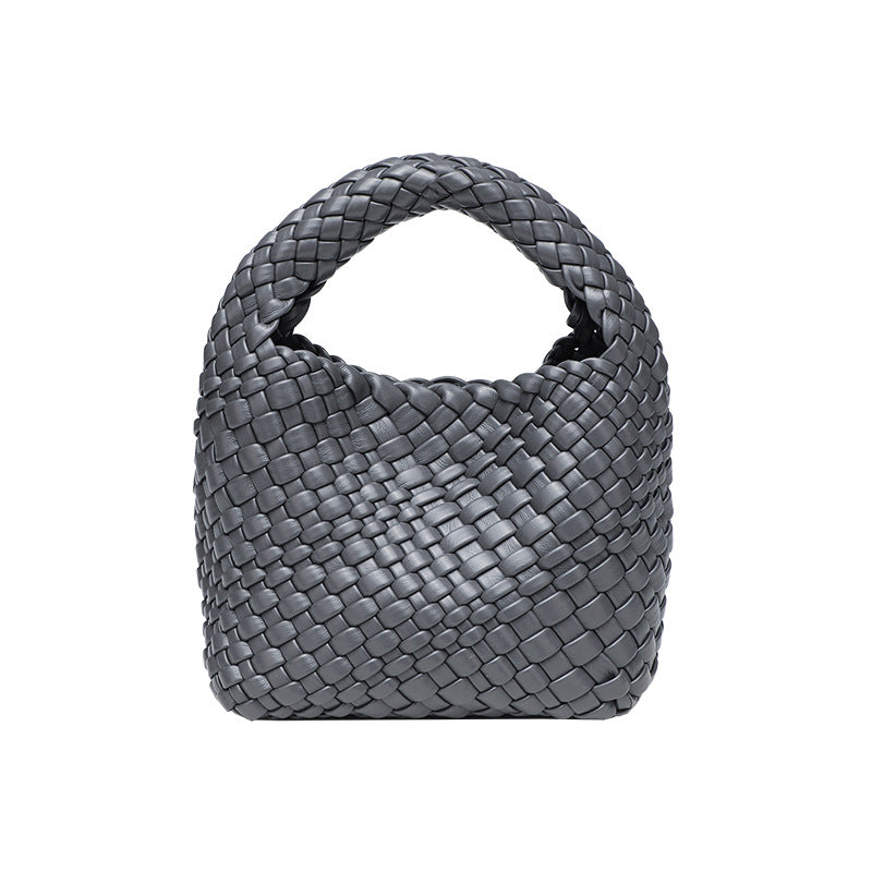 Trendy High-grade Hand-woven Vegetable Basket Woven Women's Shoulder Bag
