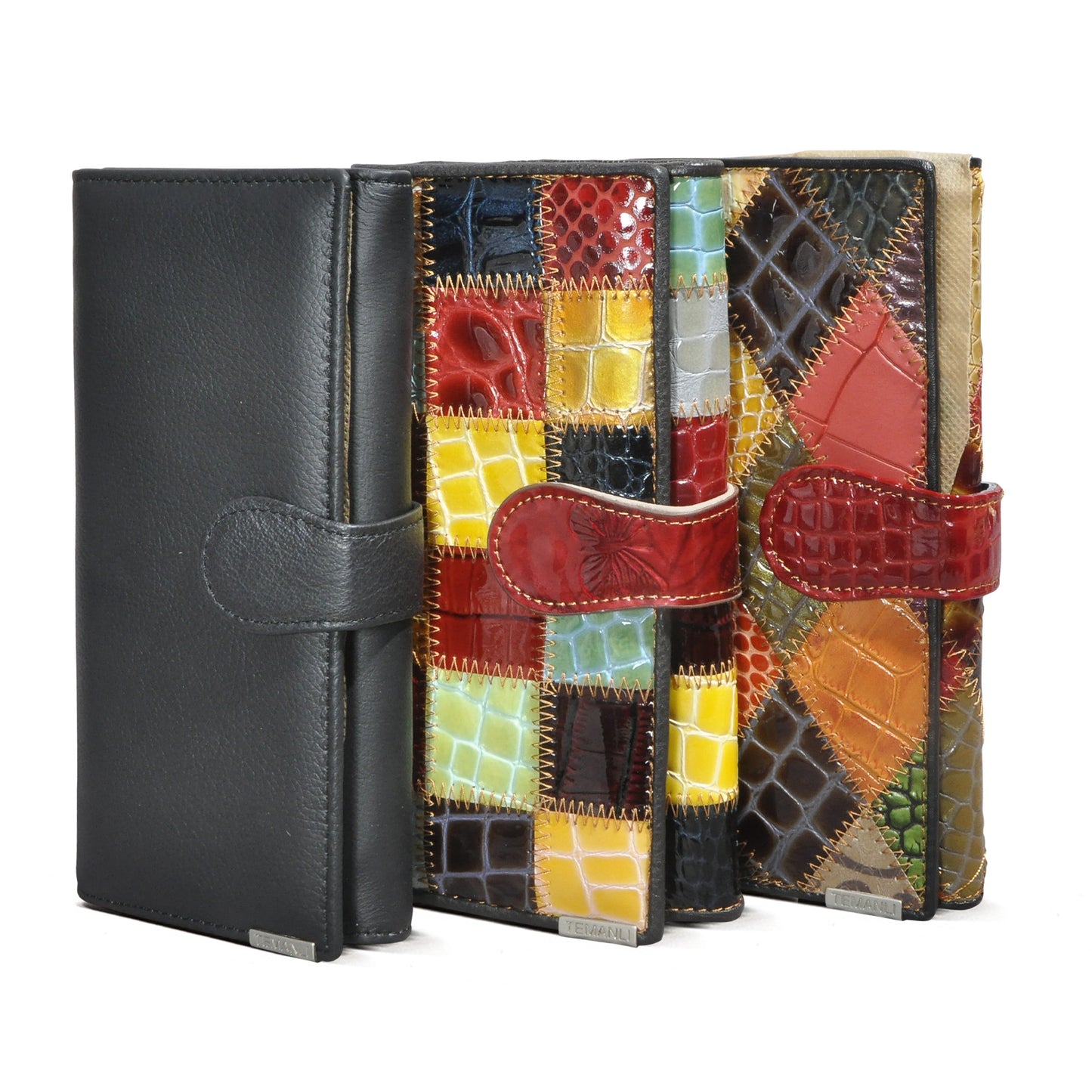 Women's Layer Cattlehide Leather Fashion Advanced Stitching Practical Multiple Slots Ladies Wallet