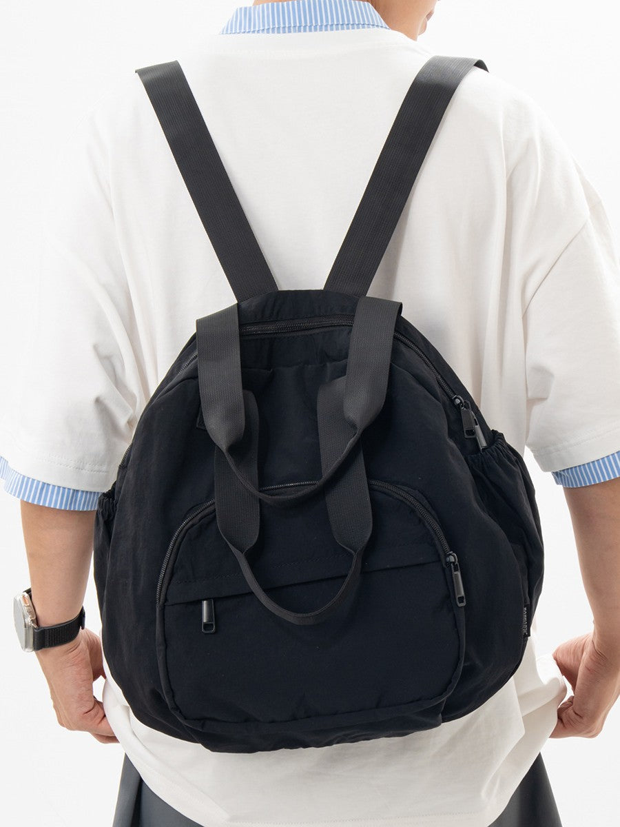 Women's & Men's Textured Commuter Large Capacity Lightweight Leisure Backpack