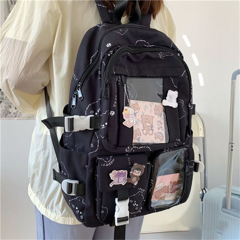Pretty Cute Bear High Easy Matching Backpacks