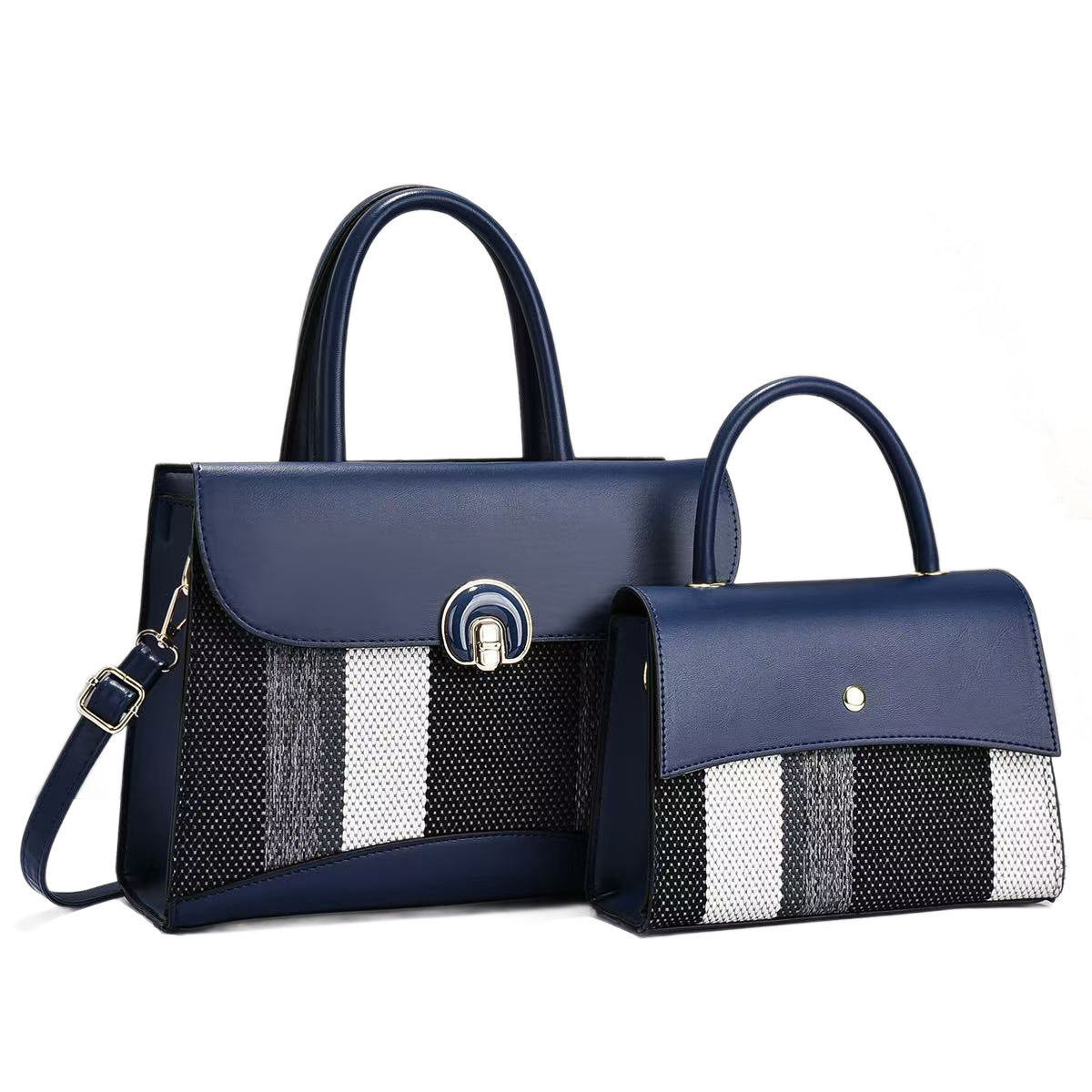 Women's Fashion Color Contrast Personalized Design Simple Large Capacity Portable Women's Handbag