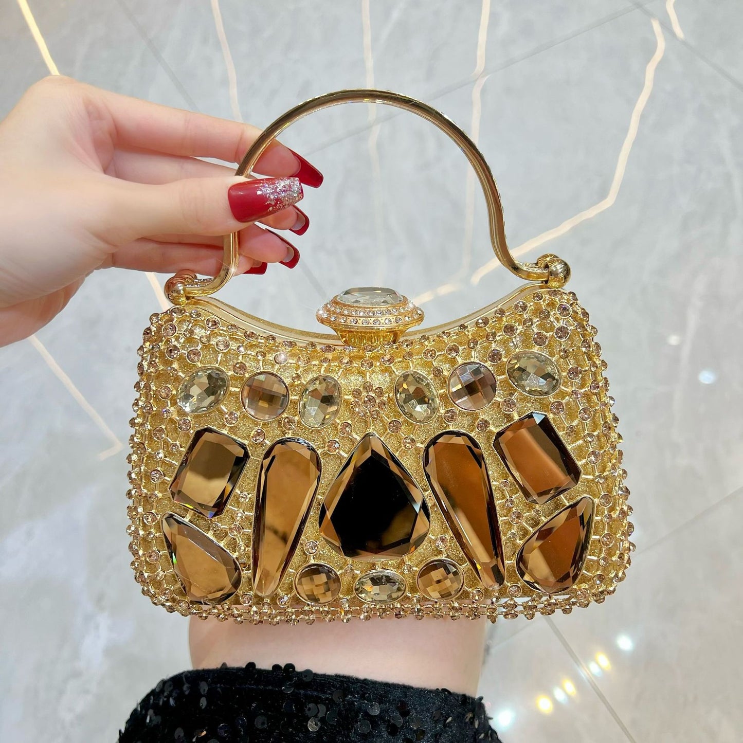 Women's Luxury Exquisite French Diamond High Sense With Bags