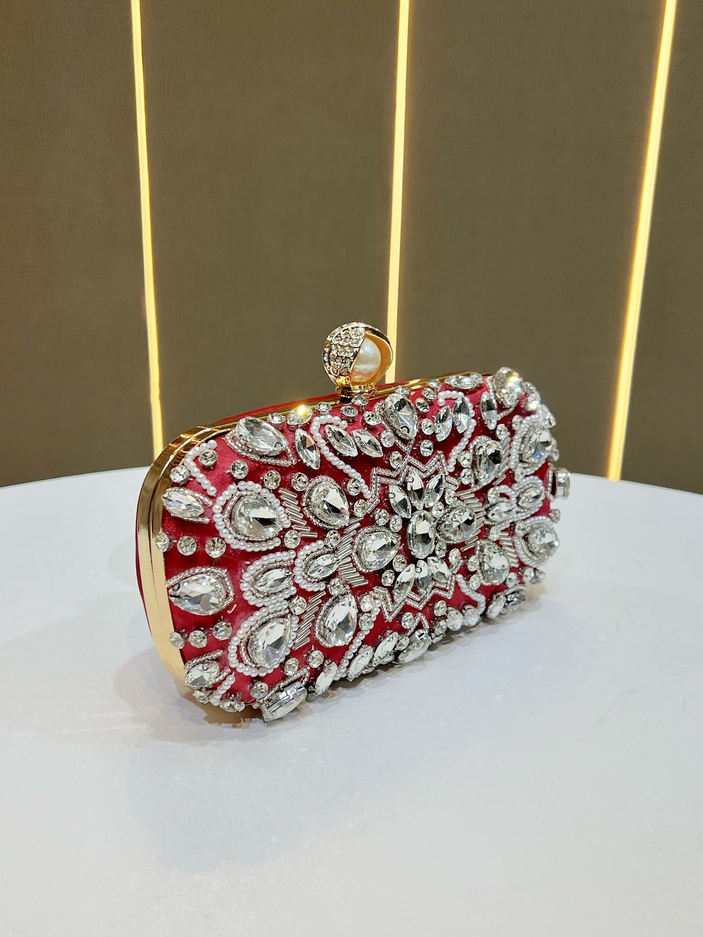 Women's Rhinestone Clutch Diamond Exquisite Niche Banquet Dinner Bag