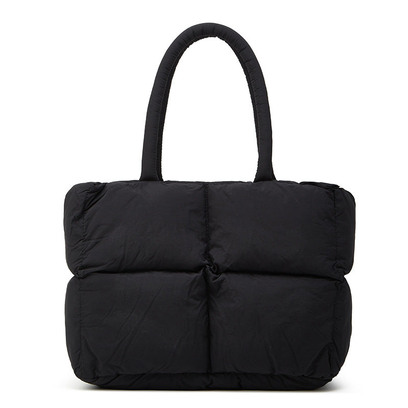 Puff Cotton Pillow Down Versatile Large Capacity Women's Shoulder Bag