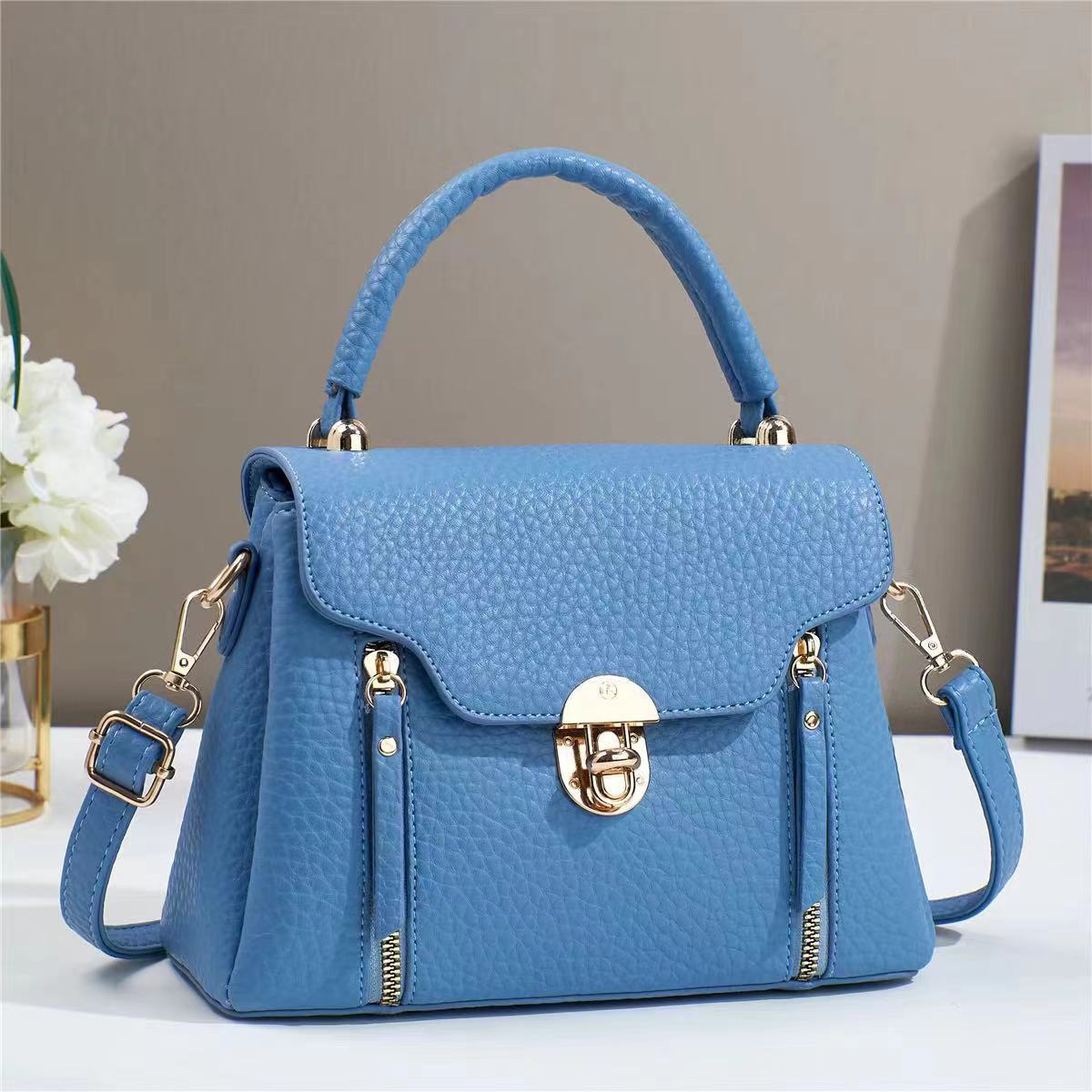 Women's Macaron Fashion Twist Flap Pouch Women's Messenger Bag