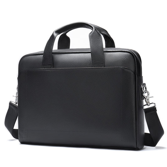 Men's Business Leather High-grade First Layer Cowhide Portable Commuter Men's Briefcase