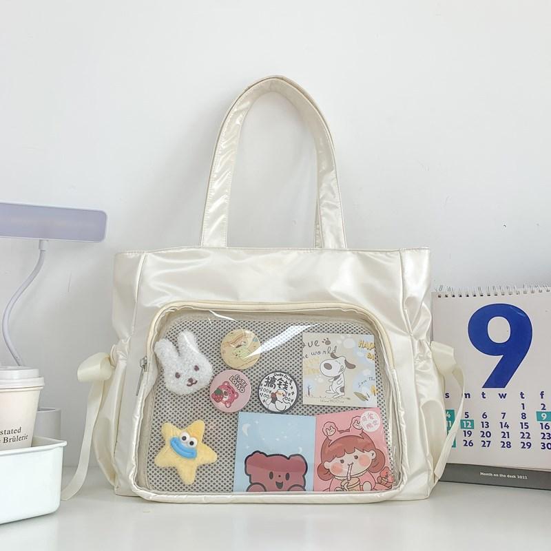 Butterfly Cartoon Double-sided Transparent Carrying Easy Matching Tote Bags