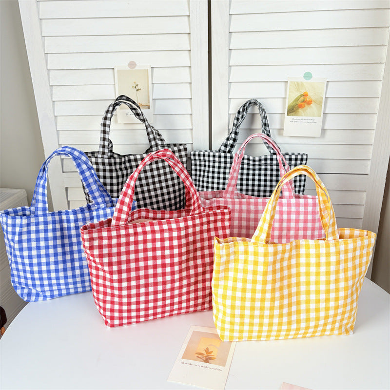 Artistic Portable Lunch Style Plaid Mummy Bags