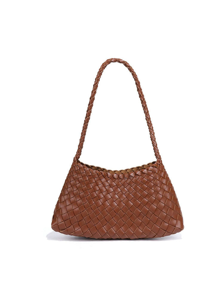 Women's Underarm Woven Vegetable Basket Personality Trendy Women's Handbag