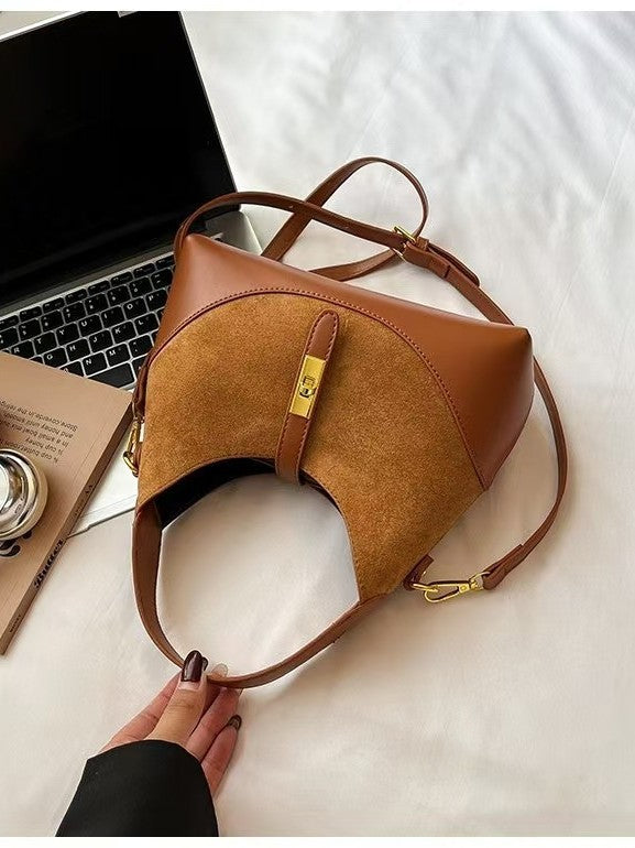 Women's Contrast Color Design Commute Portable Fashion Women's Shoulder Bag