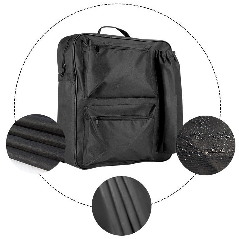 Wheelchair Buggy Portable Cart Large Capacity Sports Satchel, Hanging Bag