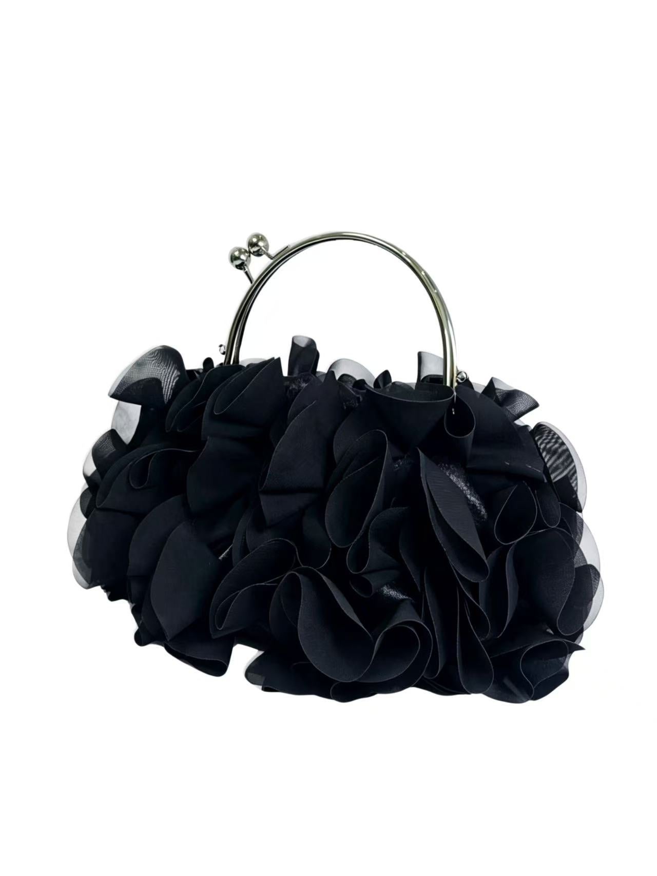 Women's Flower Retro Dress Party Clutch Dinner Bag