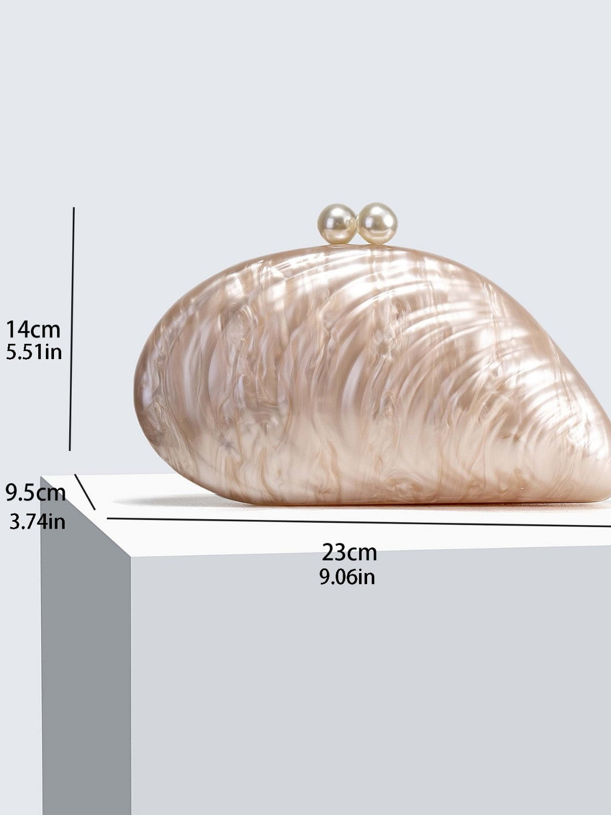 Women's Press Acrylic Wedding Banquet Chain Evening Bags