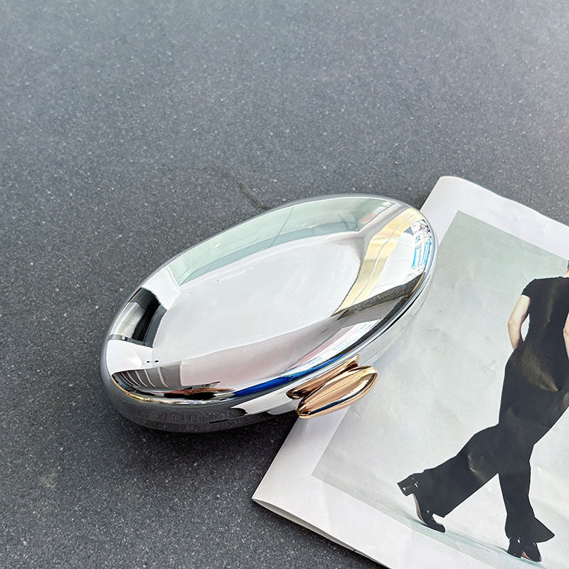 Acrylic Glossy Dinner Clutch Goose Egg Women's Messenger Bag