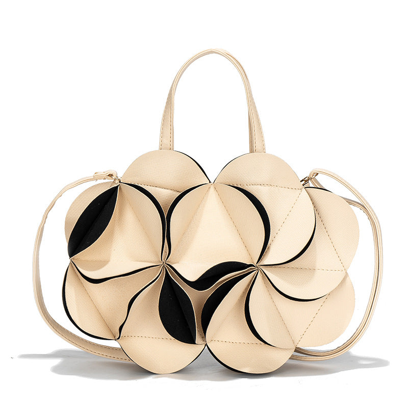 Women's Flower-shaped Creative Cute Pleated Korean Style Women's Messenger Bag