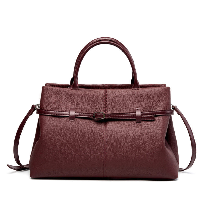 Women's High-grade Leather Large Capacity Commuter Women's Messenger Bag