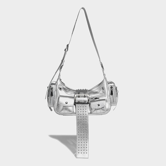 Trendy Underarm Motorcycle Niche Punk Hot Women's Shoulder Bag