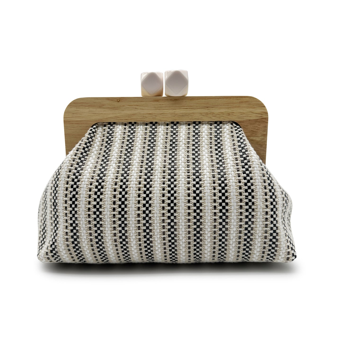 Women's Source Summer Straw Colorful Striped Clip Women's Clutch