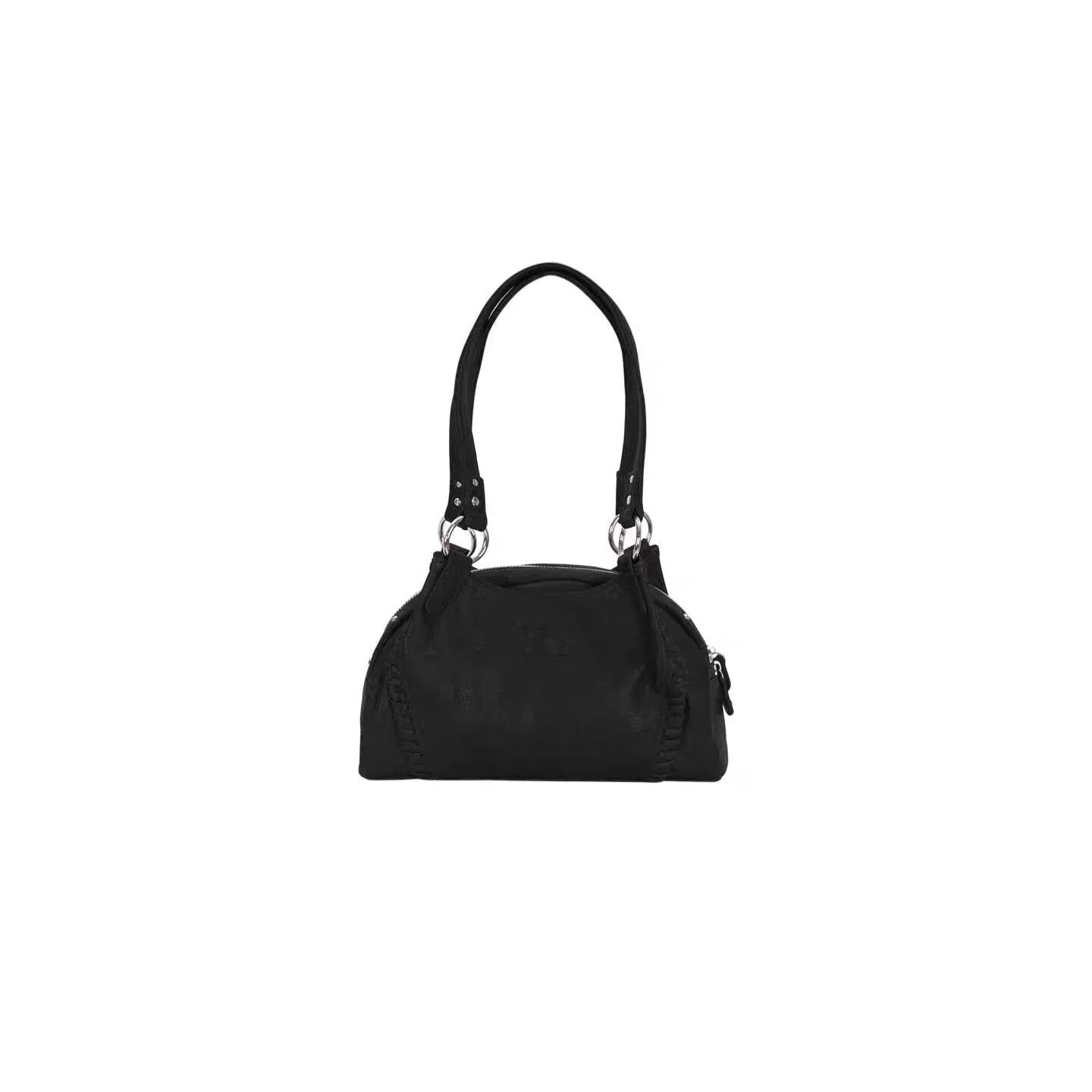 Women's Hobo Leather Motorcycle Niche Large Capacity Tote Bag