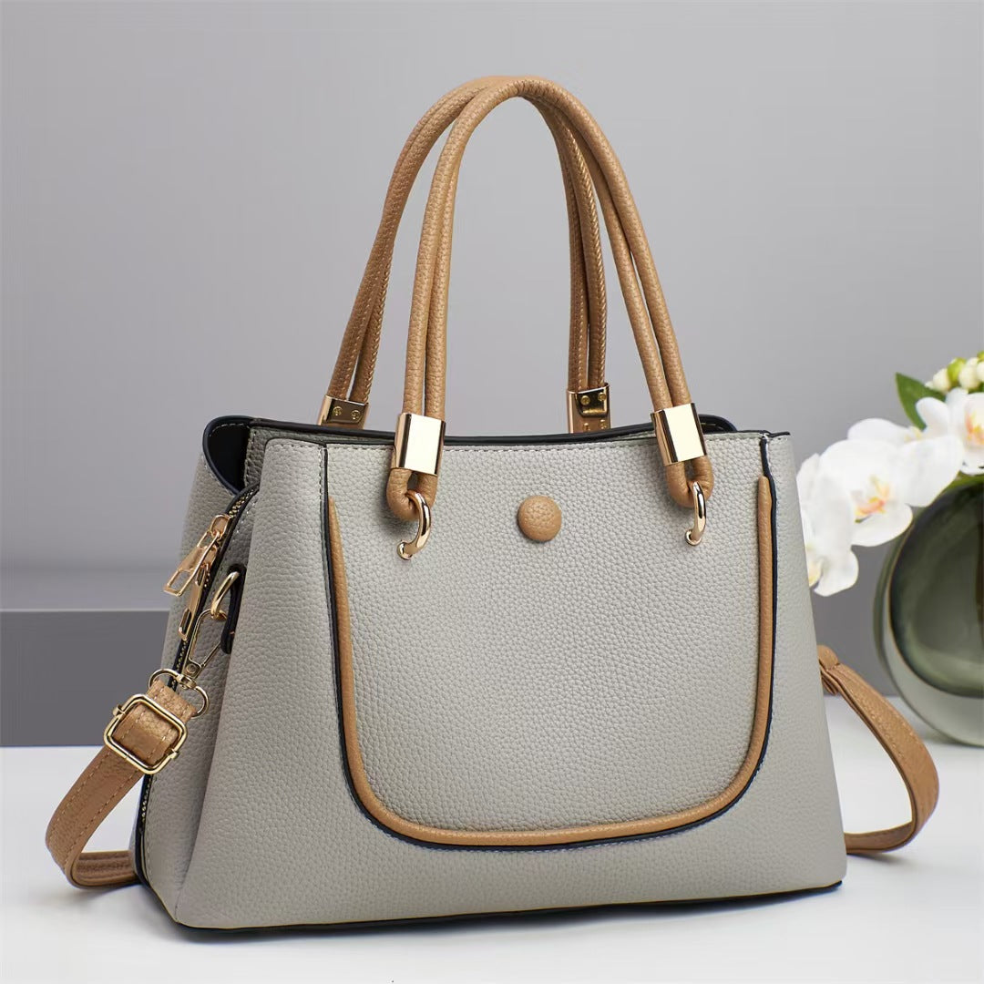 Women's Style Stylish Good Texture Contrast Color Women's Handbag