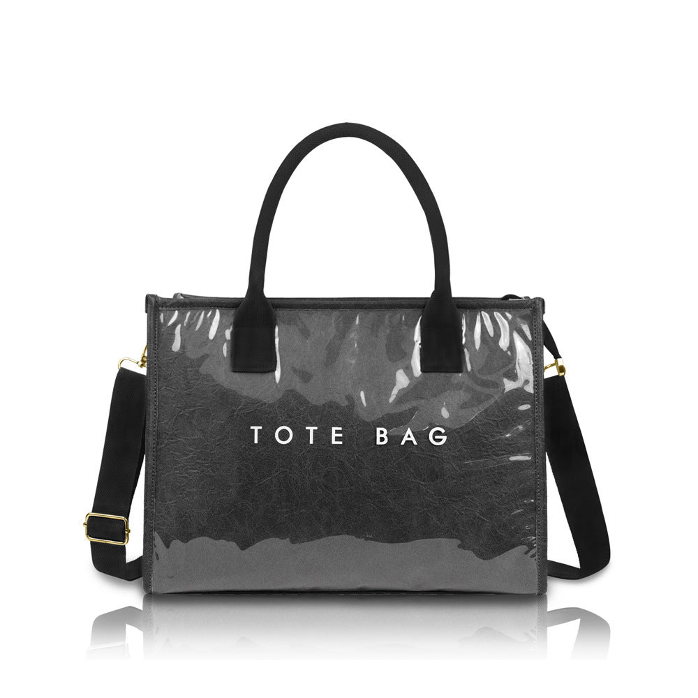 Women's Kraft Paper Pattern Large Capacity Totes Bags