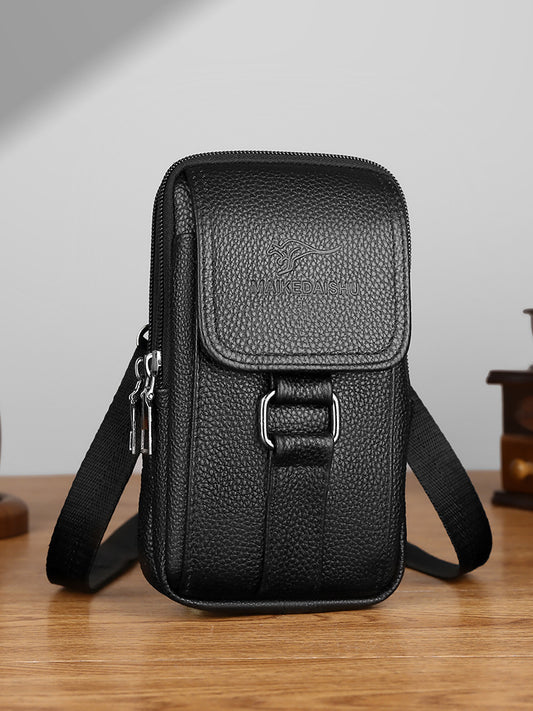 Men's Leather Multifunctional Fashion Waterproof Dustproof Change Bags