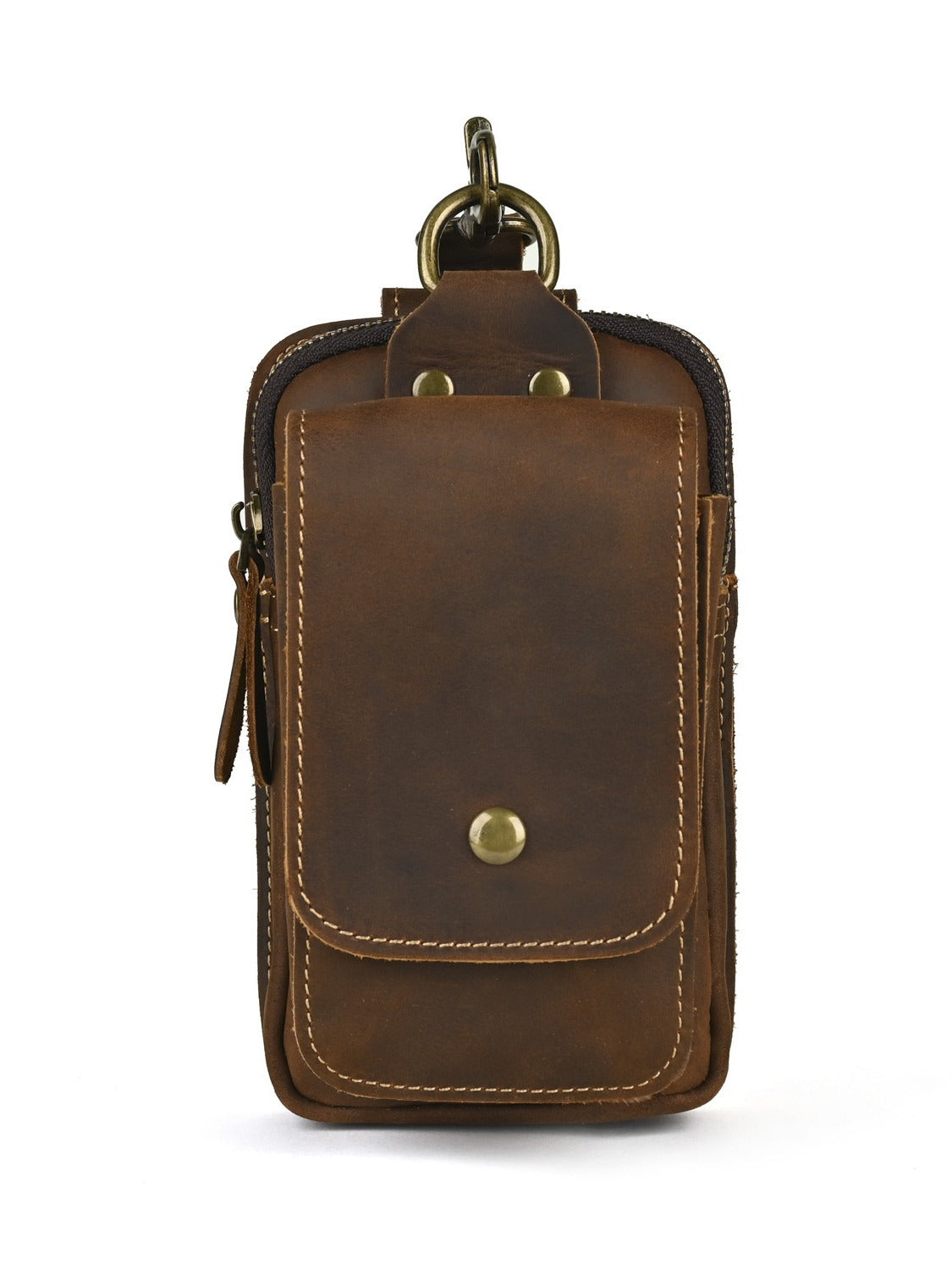 Leather First Layer Cowhide Wear Hanging Phone Bags