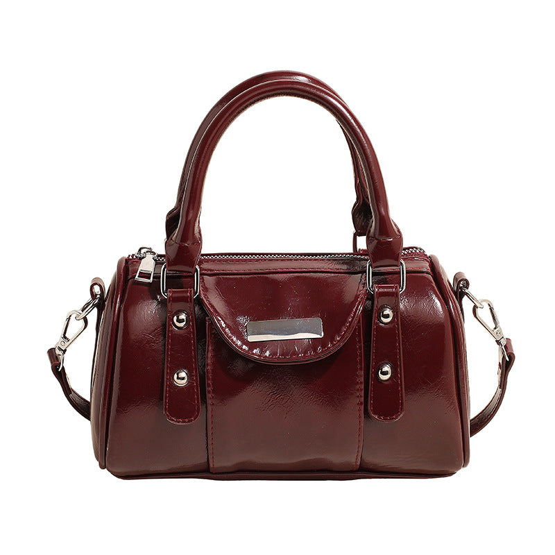 Women's Minority High-grade Oil Wax Leather Trendy Fashion Bags