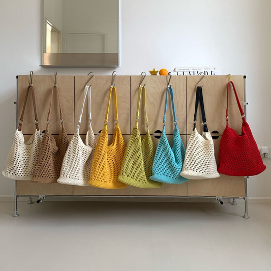 Women's Relaxed Korean Style Straw Vacation Large Capacity Bags