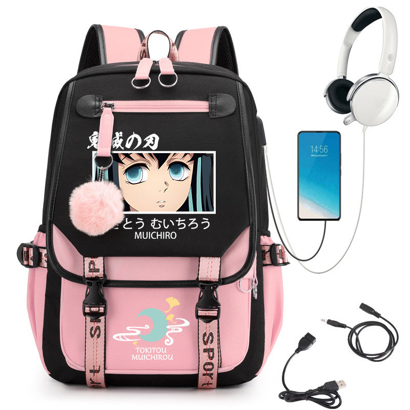 No Hours Transparent High University Style Large College Student Schoolbag