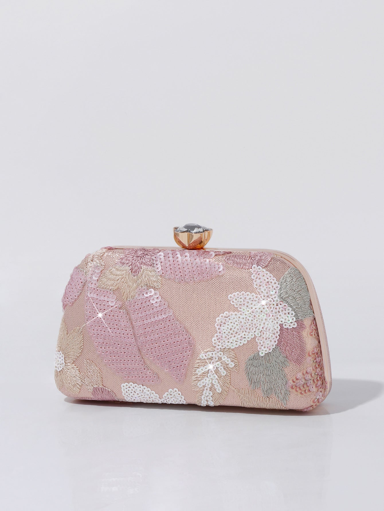 Women's Embroidery Retro National Style Sequined Clutch Banquet Dress Dinner Bag